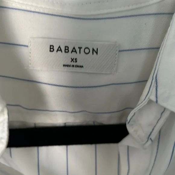 NWT Aritzia Babaton utility Seymour stripe button down shirt - Picture 13 of 13